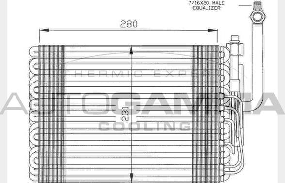 Autogamma 112007 - Évaporateur climatisation cwaw.fr