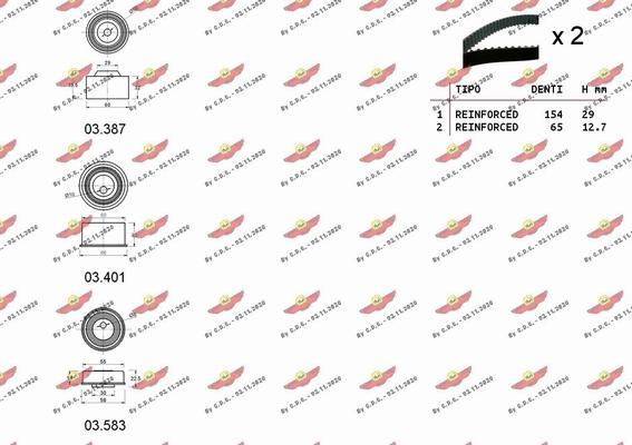 Autokit 04.5441 - Kit de distribution cwaw.fr