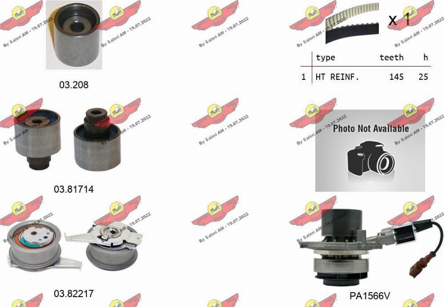 Autokit 04.5477PA2 - Pompe à eau + kit de courroie de distribution cwaw.fr