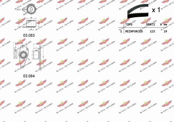 Autokit 04.5064 - Kit de distribution cwaw.fr