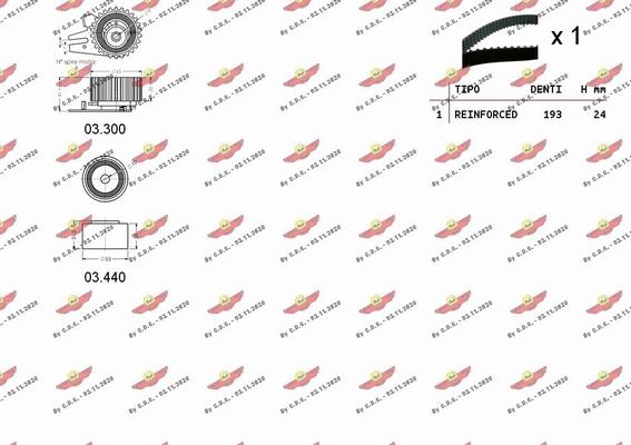 Autokit 04.5138 - Kit de distribution cwaw.fr