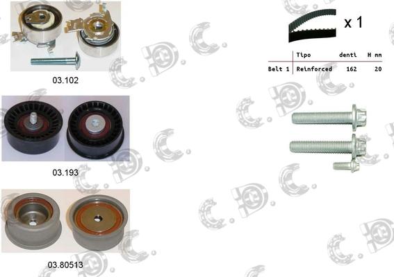 Autokit 04.5038 - Kit de distribution cwaw.fr