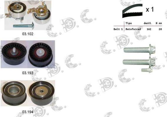 Autokit 04.5037 - Kit de distribution cwaw.fr