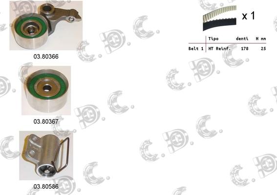 Autokit 04.5145C - Kit de distribution cwaw.fr