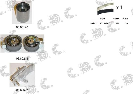 Autokit 04.5140C - Kit de distribution cwaw.fr