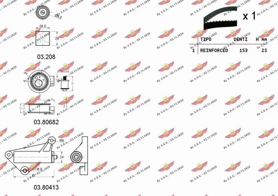 Autokit 04.5100C - Kit de distribution cwaw.fr