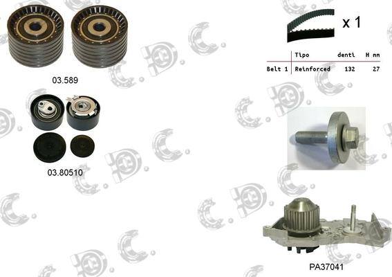 Autokit 04.5101PA - Pompe à eau + kit de courroie de distribution cwaw.fr