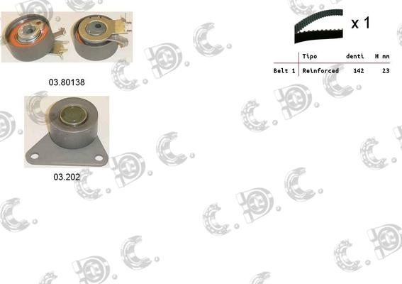 Autokit 04.5102 - Kit de distribution cwaw.fr