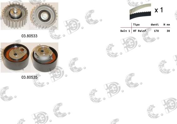 Autokit 04.5114 - Kit de distribution cwaw.fr