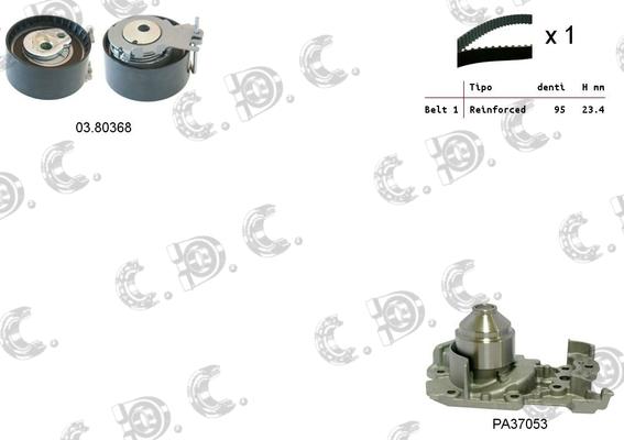 Autokit 04.5111PA - Pompe à eau + kit de courroie de distribution cwaw.fr