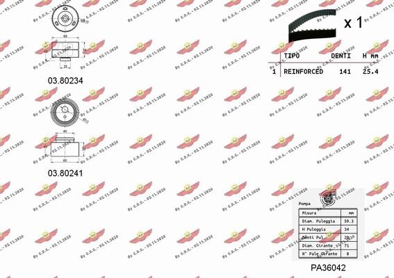 Autokit 04.5126PA - Pompe à eau + kit de courroie de distribution cwaw.fr