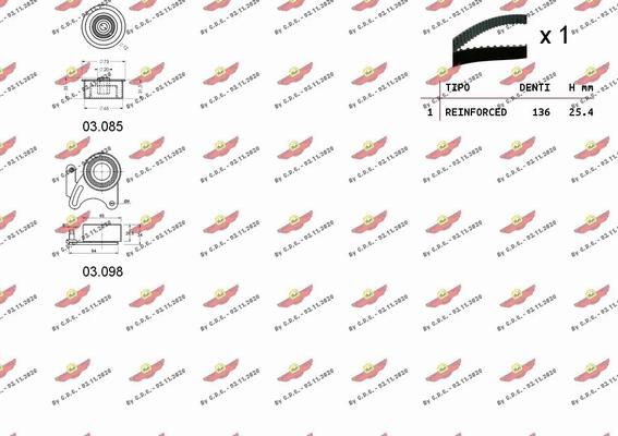 Autokit 04.5176 - Kit de distribution cwaw.fr