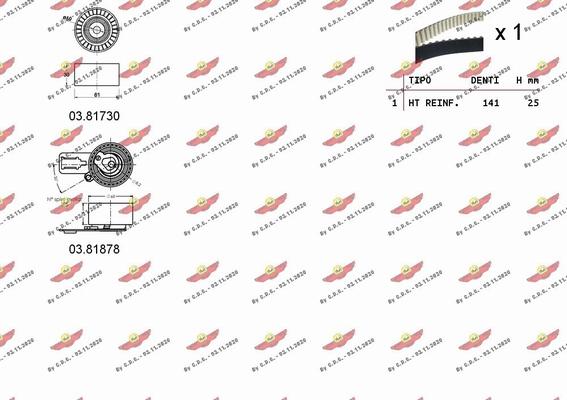 Autokit 04.5348 - Kit de distribution cwaw.fr