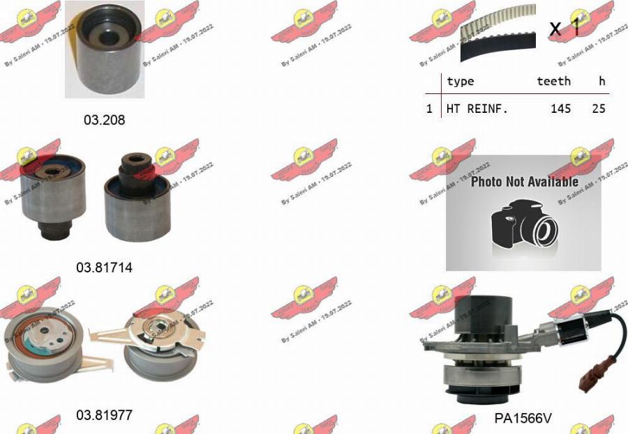 Autokit 04.5355PA2 - Pompe à eau + kit de courroie de distribution cwaw.fr