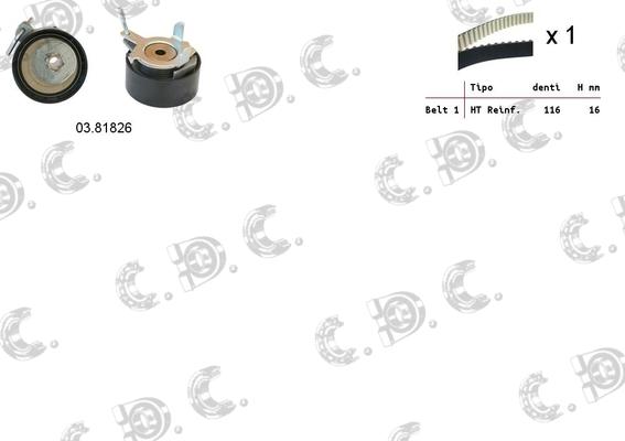 Autokit 04.5351 - Kit de distribution cwaw.fr