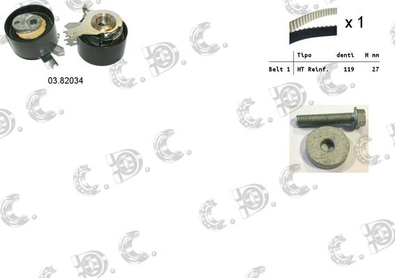 Autokit 04.5357 - Kit de distribution cwaw.fr