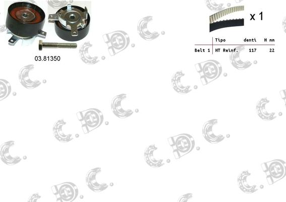 Autokit 04.5316 - Kit de distribution cwaw.fr