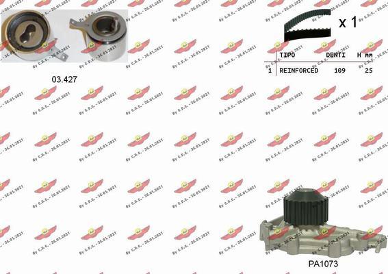 Autokit 04.5310PA - Pompe à eau + kit de courroie de distribution cwaw.fr