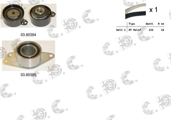 Autokit 04.5326 - Kit de distribution cwaw.fr