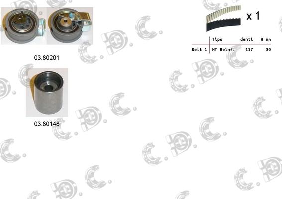 Autokit 04.5321 - Kit de distribution cwaw.fr