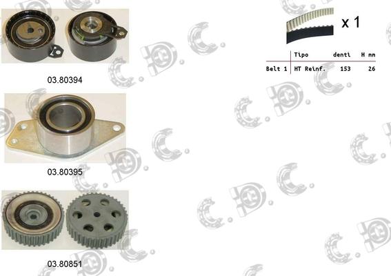 Autokit 04.5328 - Kit de distribution cwaw.fr