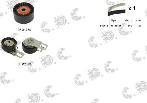 Autokit 04.5374 - Kit de distribution cwaw.fr