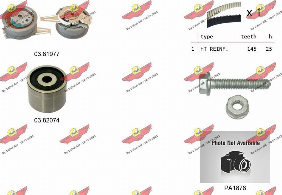 Autokit 04.5370PA3 - Pompe à eau + kit de courroie de distribution cwaw.fr