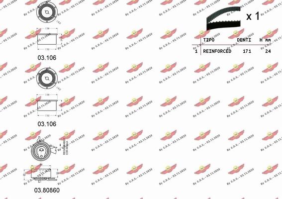 Autokit 04.5290 - Kit de distribution cwaw.fr