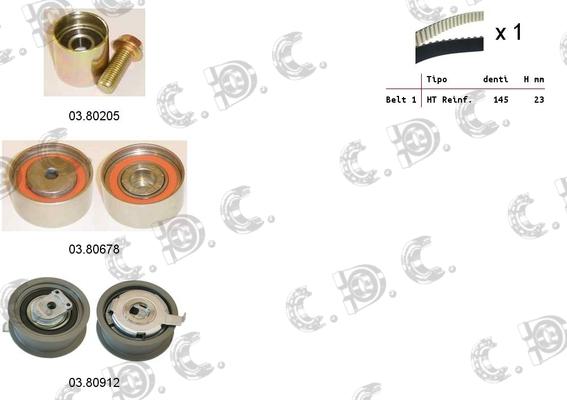 Autokit 04.5291 - Kit de distribution cwaw.fr