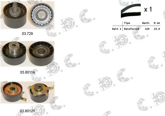 Autokit 04.5219 - Kit de distribution cwaw.fr