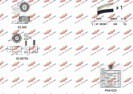 Autokit 04.5282PA - Pompe à eau + kit de courroie de distribution cwaw.fr