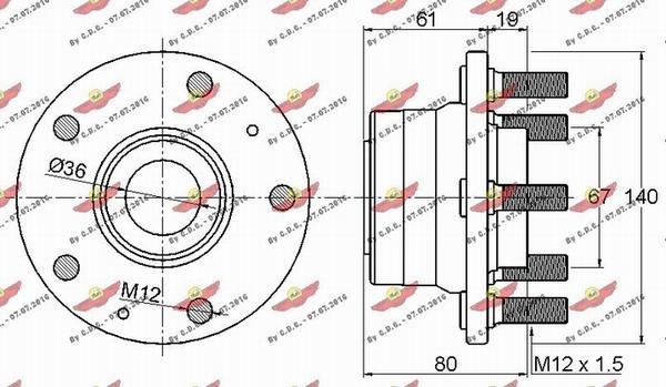 Autokit 01.98044 - Kit de roulements de roue cwaw.fr