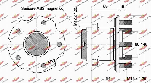 Autokit 01.98063 - Kit de roulements de roue cwaw.fr