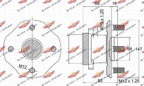 Autokit 01.98294 - Kit de roulements de roue cwaw.fr