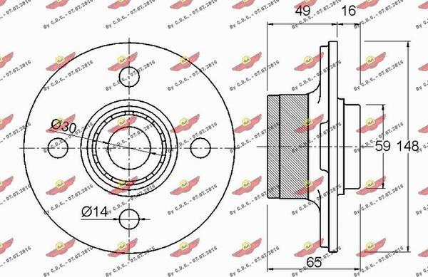 Autokit 01.97976 - Kit de roulements de roue cwaw.fr