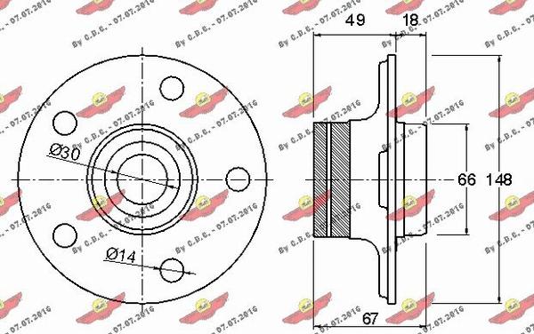 Autokit 01.97486 - Kit de roulements de roue cwaw.fr