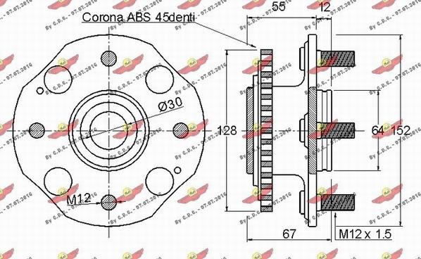 Autokit 01.97158 - Kit de roulements de roue cwaw.fr