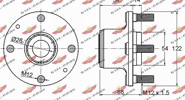 Autokit 01.97137 - Kit de roulements de roue cwaw.fr