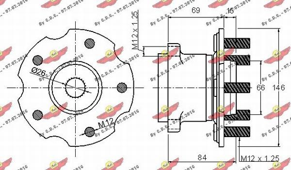 Autokit 01.97813 - Kit de roulements de roue cwaw.fr