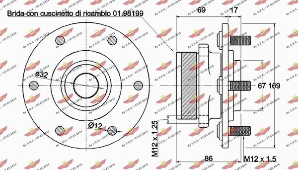 Autokit 01.97837 - Kit de roulements de roue cwaw.fr