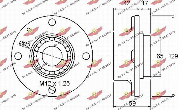 Autokit 01.97338 - Kit de roulements de roue cwaw.fr