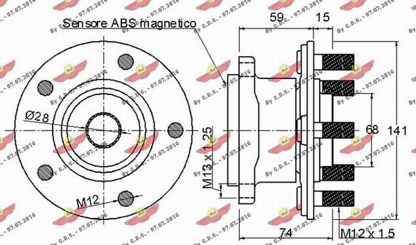 Autokit 01.97721 - Kit de roulements de roue cwaw.fr