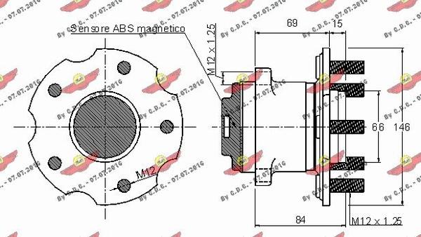 Autokit 01.97728 - Kit de roulements de roue cwaw.fr