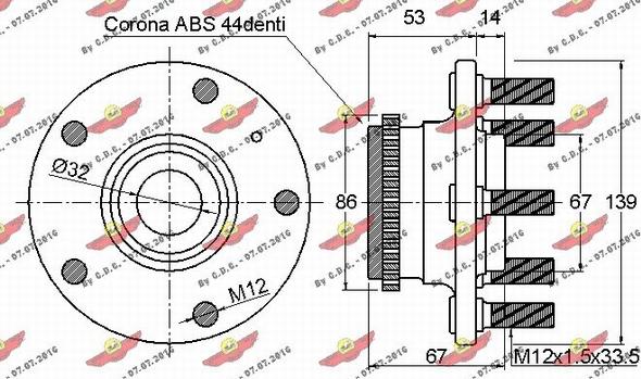 Autokit 01.97775 - Kit de roulements de roue cwaw.fr