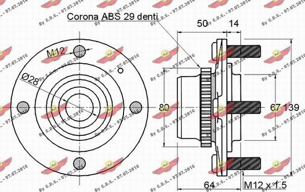 Autokit 01.081 - Kit de roulements de roue cwaw.fr