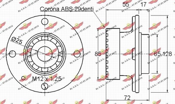 Autokit 01.868 - Kit de roulements de roue cwaw.fr