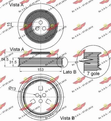 Autokit 03.90140 - Poulie, vilebrequin cwaw.fr