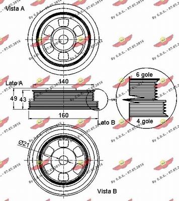 Autokit 03.90165 - Poulie, vilebrequin cwaw.fr