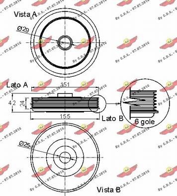 Autokit 03.90124 - Poulie, vilebrequin cwaw.fr