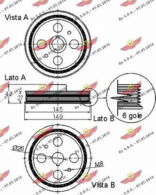 Autokit 03.90224 - Poulie, vilebrequin cwaw.fr